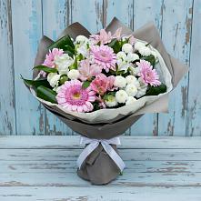 Букет цветов из:  Герберы, Альстромерии и Хризантемы в Гаспре