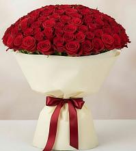 Букет 101 Красная роза Милано в Гаспре