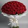 Букет 101 Красная роза Блэк Мэджик в Гаспре