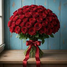 Букет Красные розы Блэк Меджик в Гаспре