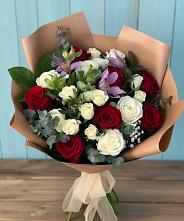 Букет цветов из:  Розы и Альстромерии в Гаспре