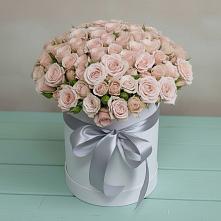 Цветочная композиция из Розы в шляпной коробке #REPLACE_PRED# Гаспре