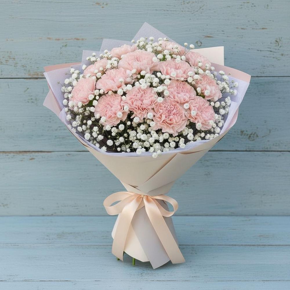 Букет цветов из: Гвоздики в Гаспре