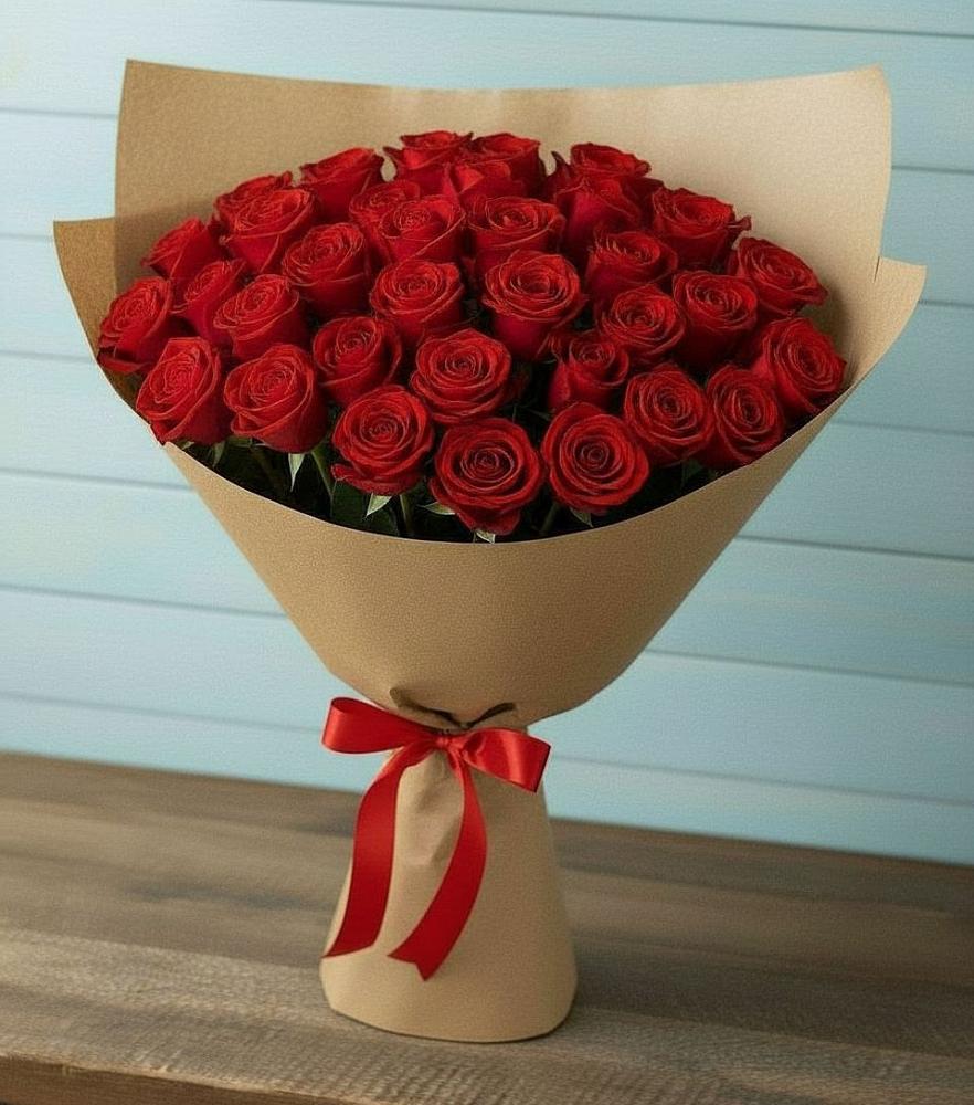 Букет Красные розы Милано в Гаспре