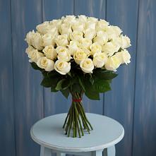 Букет 51 Белая роза Эдлесс Лав в Гаспре