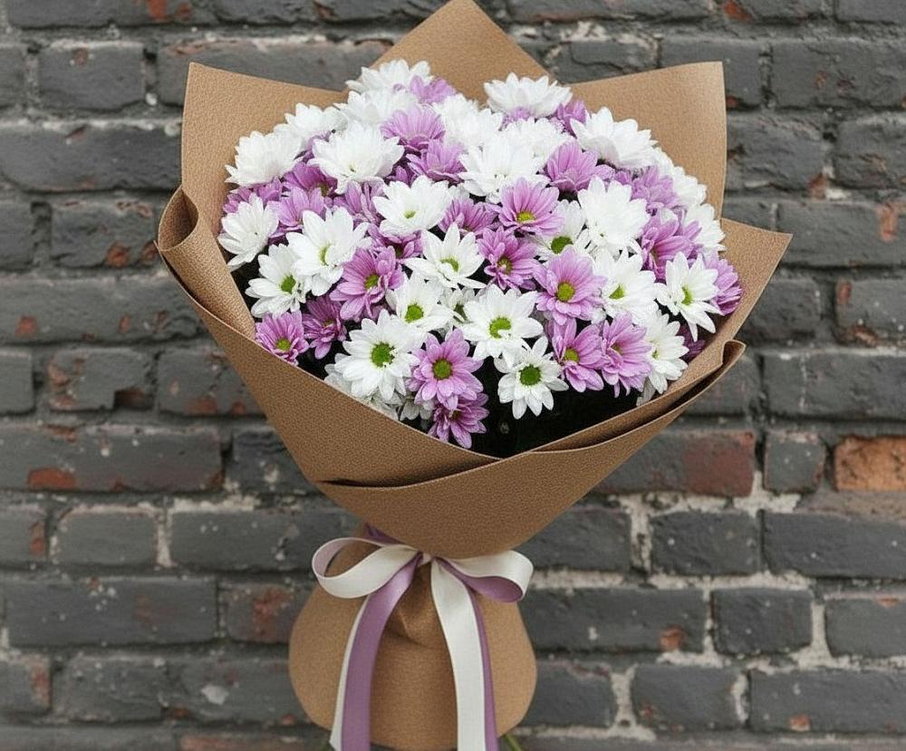 Букет цветов из: Хризантемы в Гаспре