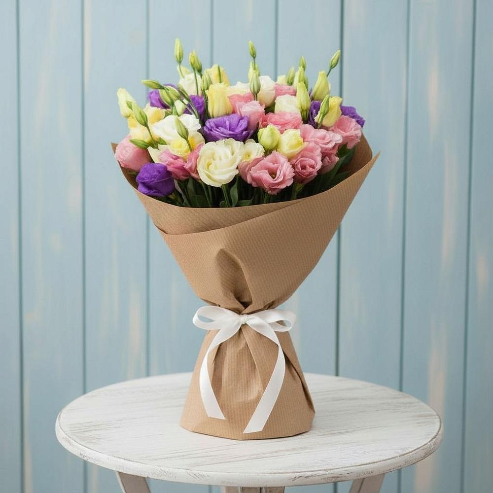 Букет цветов из: Лизиантусы в Гаспре