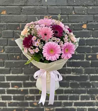 Букет цветов из:  Герберы и Хризантемы в Гаспре