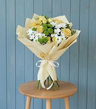 Букет цветов из:  Хризантемы и Розы #REPLACE_PRED# Гаспре