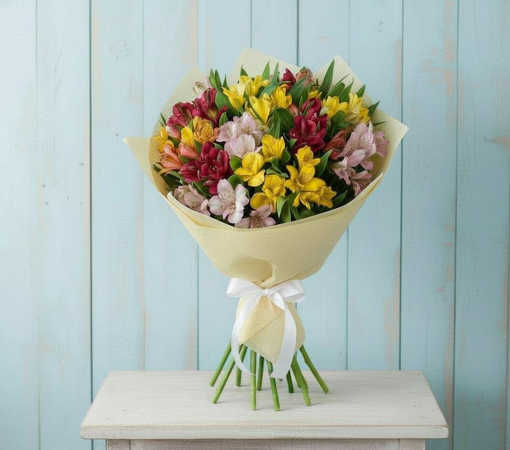 Букет цветов из: Альстромерии в Гаспре