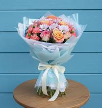 Букет цветов из:  Хризантемы и Розы #REPLACE_PRED# Гаспре