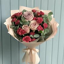 Букет цветов из:  Гвоздики и Розы #REPLACE_PRED# Гаспре
