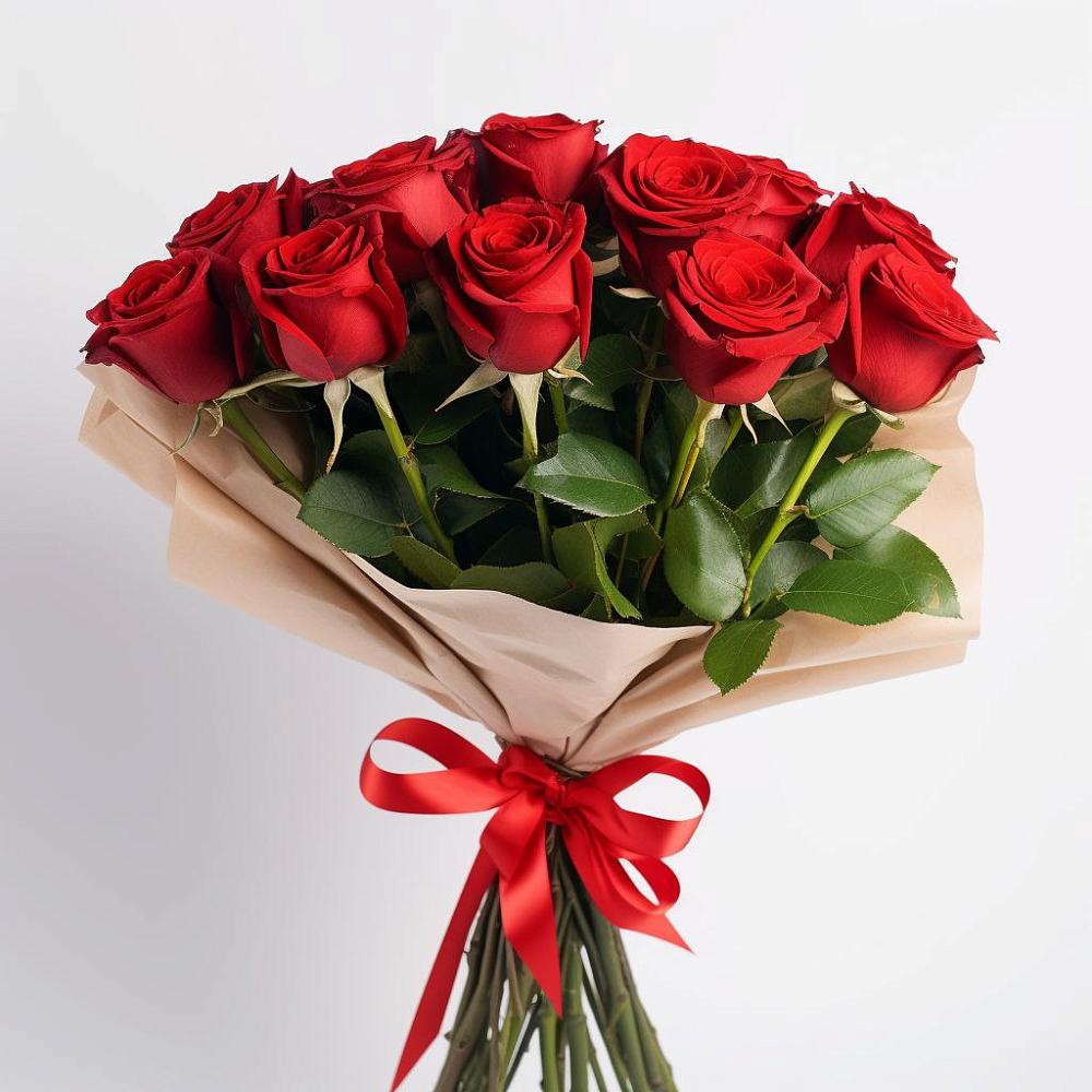 Букет 11 Красных роз Эдлесс Лав в Гаспре
